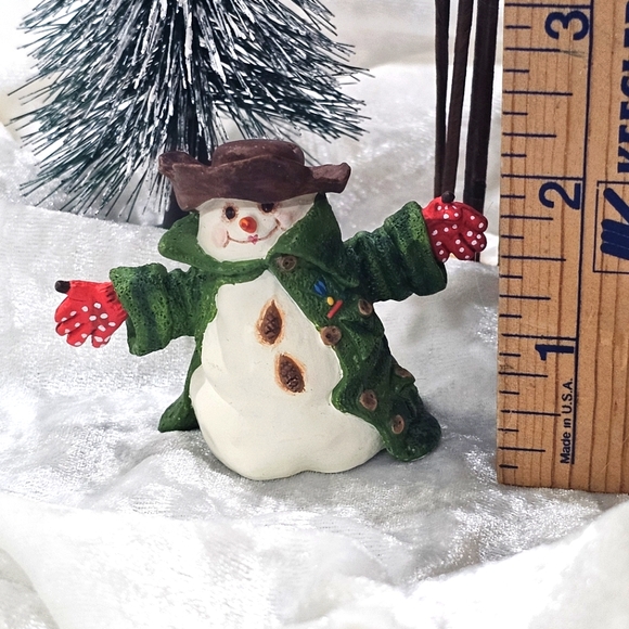 Hallmark Snowman Ornament Holiday Christmas Village So Cute 😍 Vintage - Picture 3 of 5